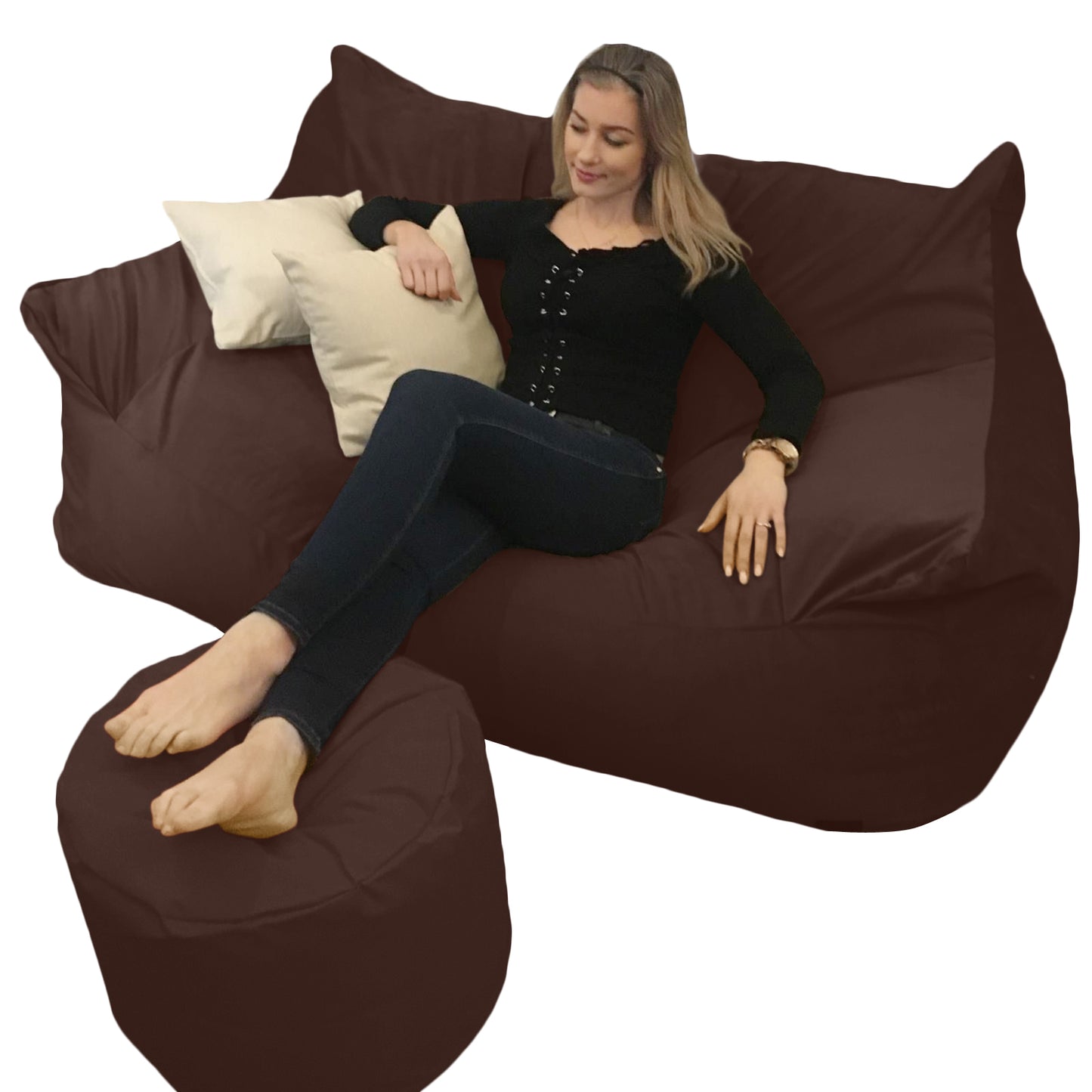 BEANBAG CANAPÉ DOUBLE, sans structure style #CA166