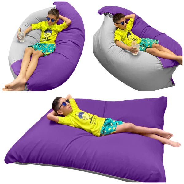1 housse externe et 1 housse interne vide, REMPLISSAGE NON INCLUS* Beanbag Piscine XLarge Adulte style CA186H-Beanbag Montréal