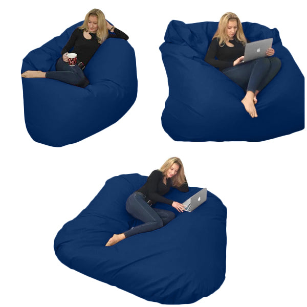 Beanbag pour deux Ovale, XXL Multipositions style CA336