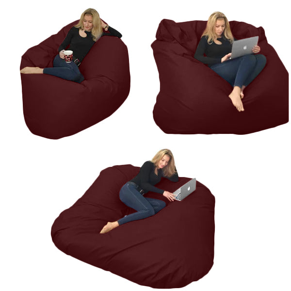 Beanbag pour deux Ovale, XXXL Multipositions style CA336