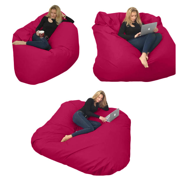 Beanbag pour deux Ovale, XXL Multipositions style CA336