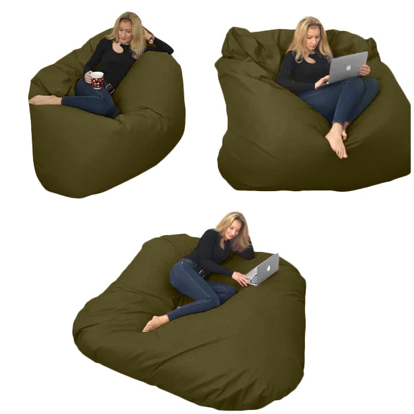 Beanbag pour deux Ovale, XXL Multipositions style CA336