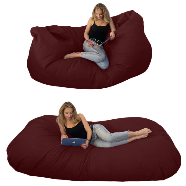 Bean bag, Classic pouf for three, Oval, XXXXL, Multi-position, Style CA446-Beanbag Montreal