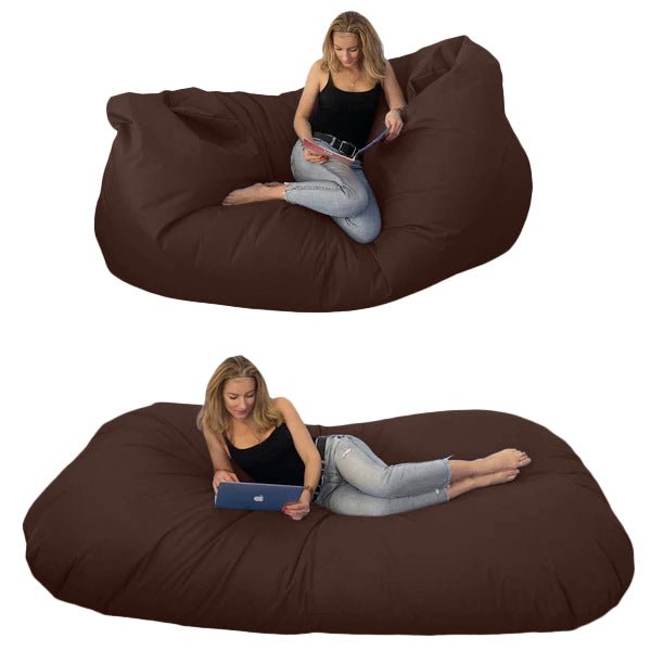 Bean bag, Pouf classique pour trois Ovale, XXXXL Multipositions Style CA446-Beanbag Montréal