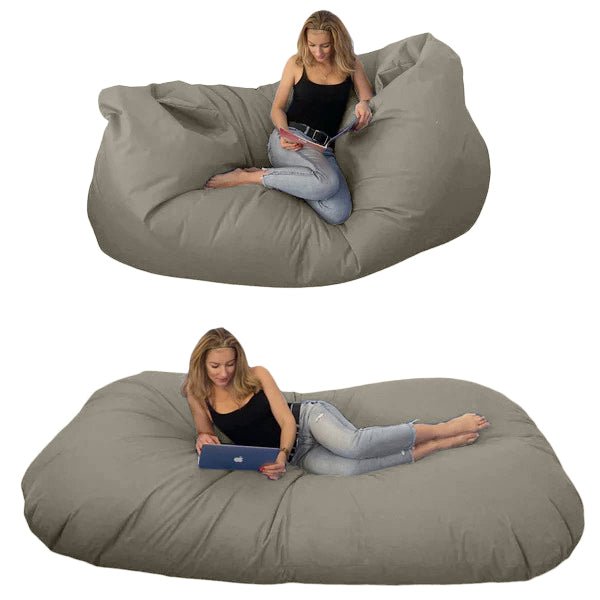 Bean bag, Pouf classique pour trois Ovale, XXXXL Multipositions Style CA446-Beanbag Montréal