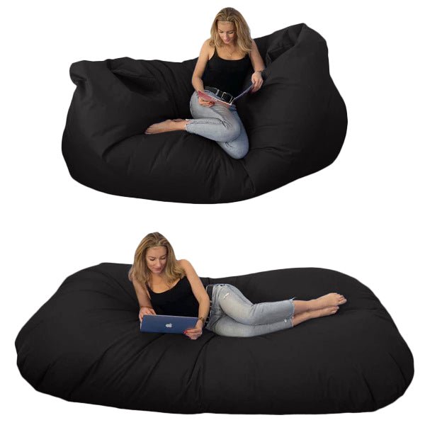 Bean bag, Pouf classique pour trois Ovale, XXXXL Multipositions Style CA446-Beanbag Montréal