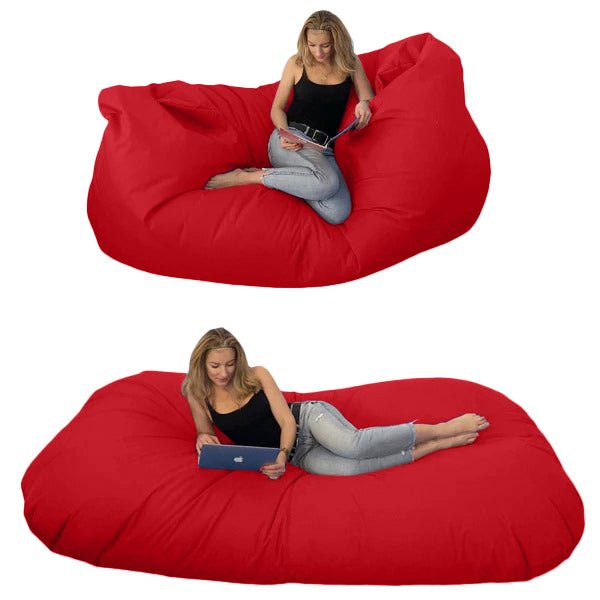 Bean bag, Pouf classique pour trois Ovale, XXXXL Multipositions Style CA446-Beanbag Montréal