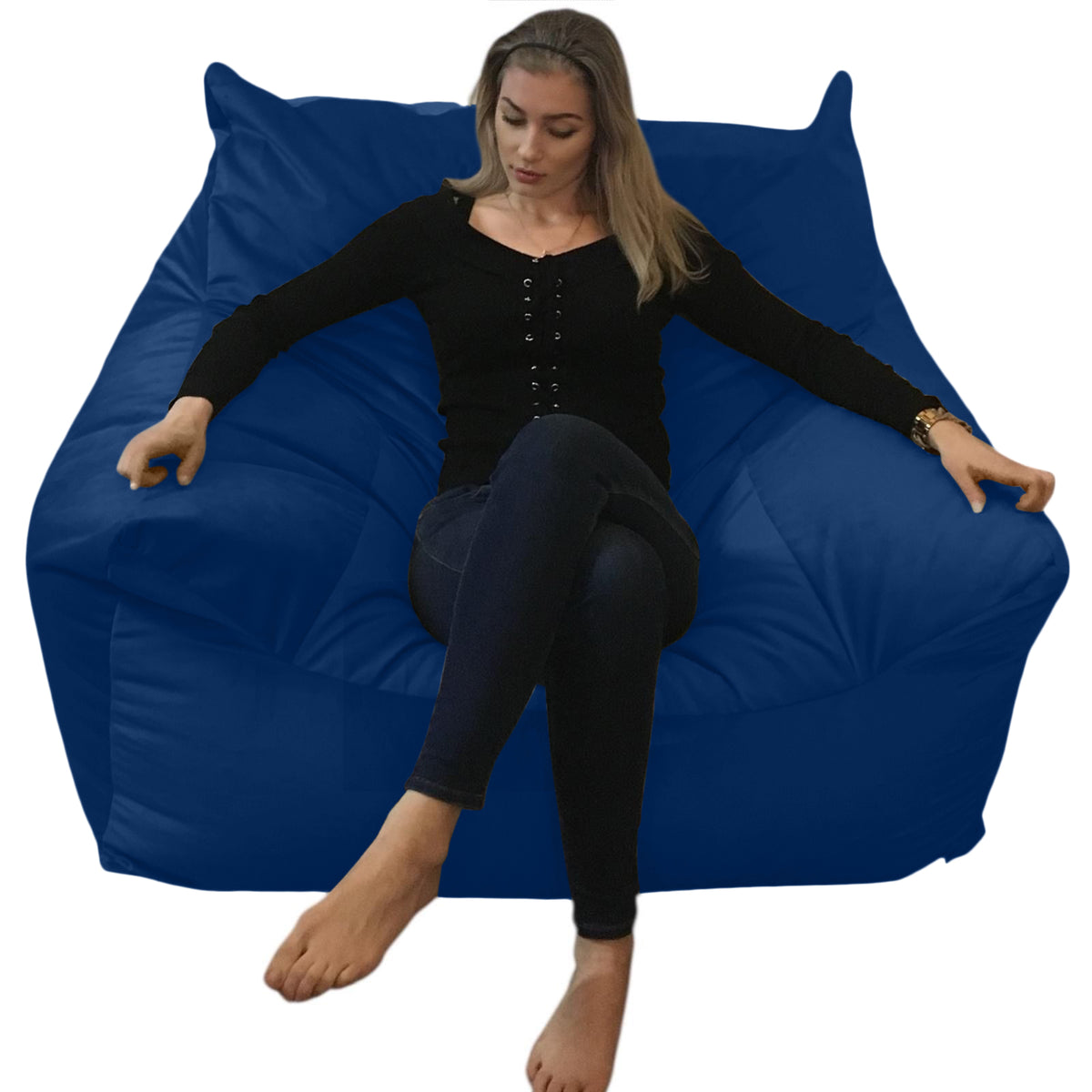 BEANBAG CANAPÉ SIMPLE, sans structure style #CA167-Beanbag Montréal