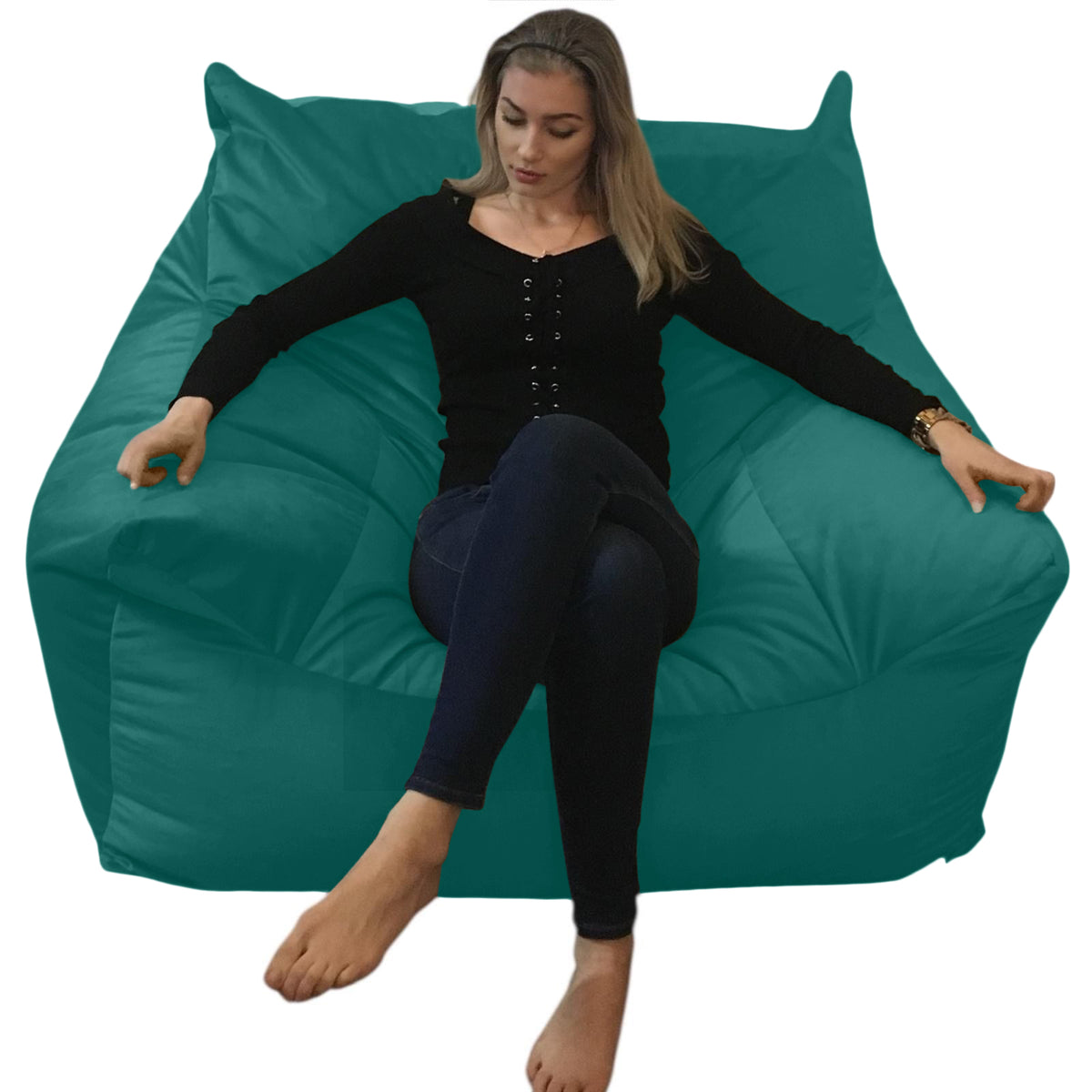 BEANBAG CANAPÉ SIMPLE, sans structure style #CA167-Beanbag Montréal
