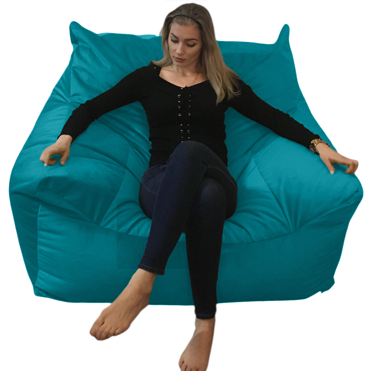 BEANBAG CANAPÉ SIMPLE, sans structure style #CA167-Beanbag Montréal