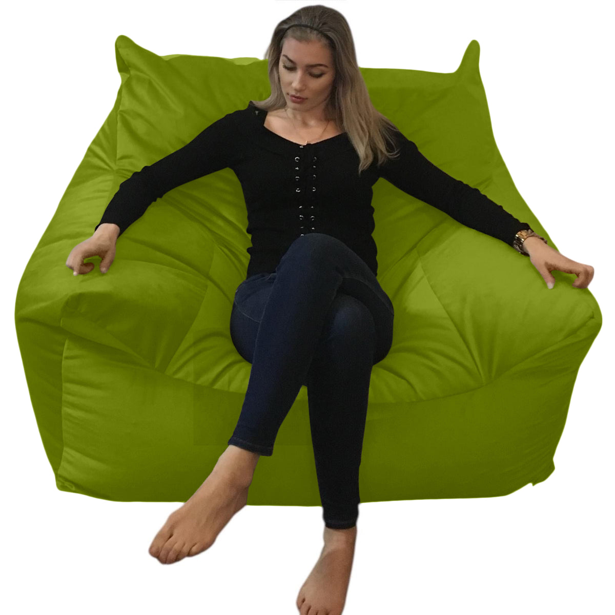 BEANBAG CANAPÉ SIMPLE, sans structure style #CA167-Beanbag Montréal