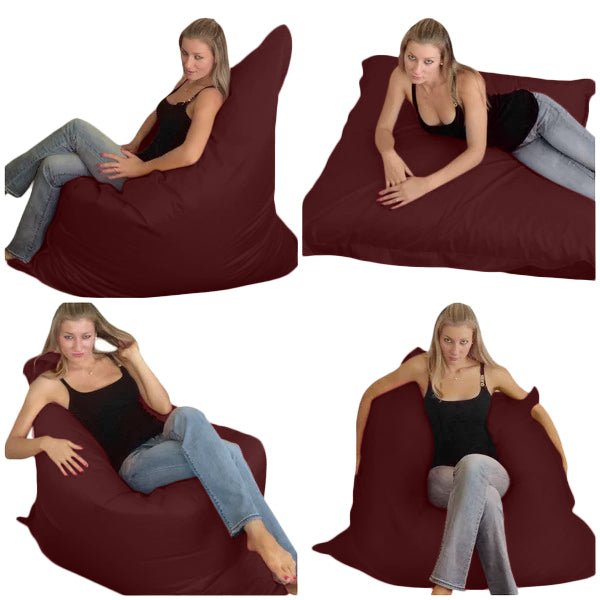 Bean bag, Classic Adult Large Multi-Position Pouf, Style CA999-Beanbag Montreal