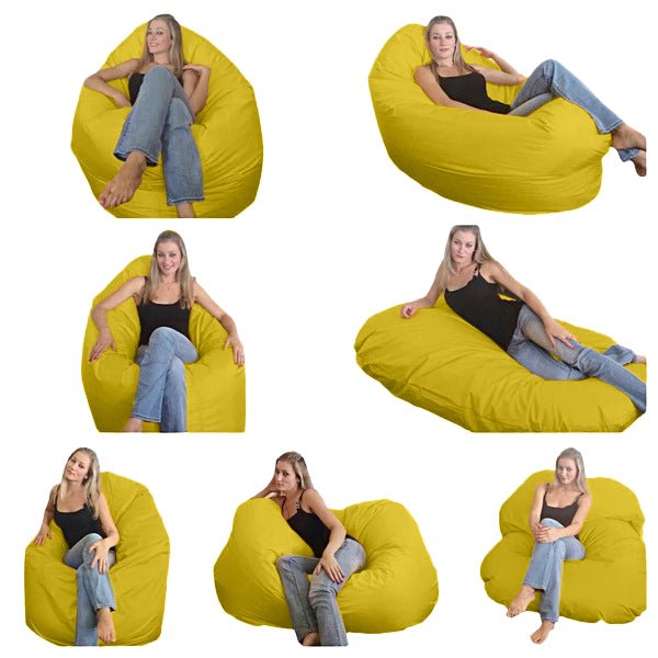 Bean bag, Pouf classique Adulte Ovale, XL Multipositions style CA126-Beanbag Montréal