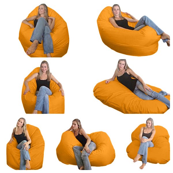 Bean bag, Pouf classique Adulte Ovale, XL Multipositions style CA126-Beanbag Montréal