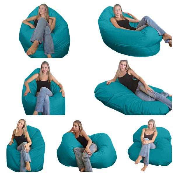 Bean bag, Pouf classique Adulte Ovale, XL Multipositions style CA126-Beanbag Montréal