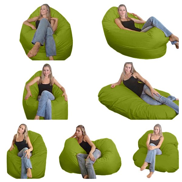 Bean bag, Pouf classique Adulte Ovale, XL Multipositions style CA126-Beanbag Montréal
