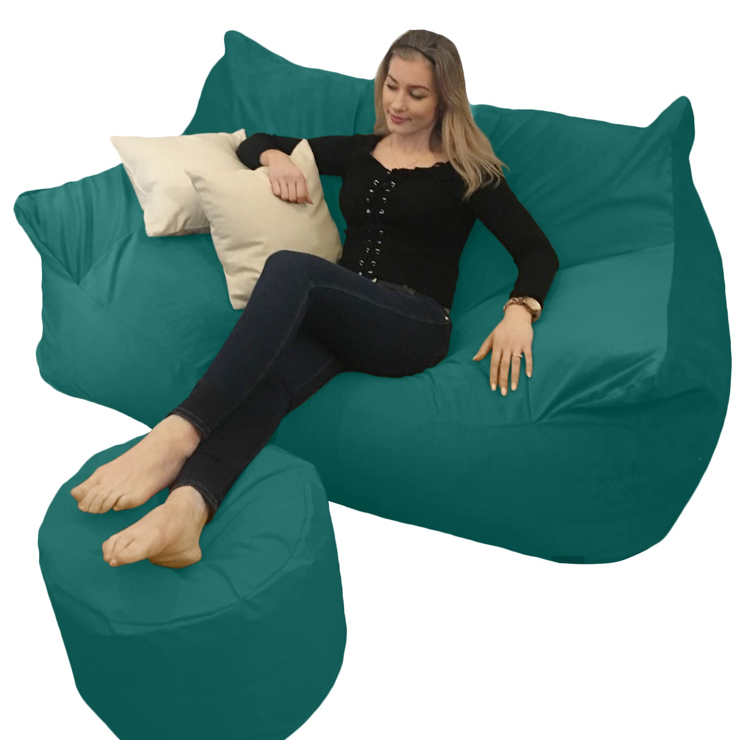 BEANBAG CANAPÉ DOUBLE, sans structure style #CA166