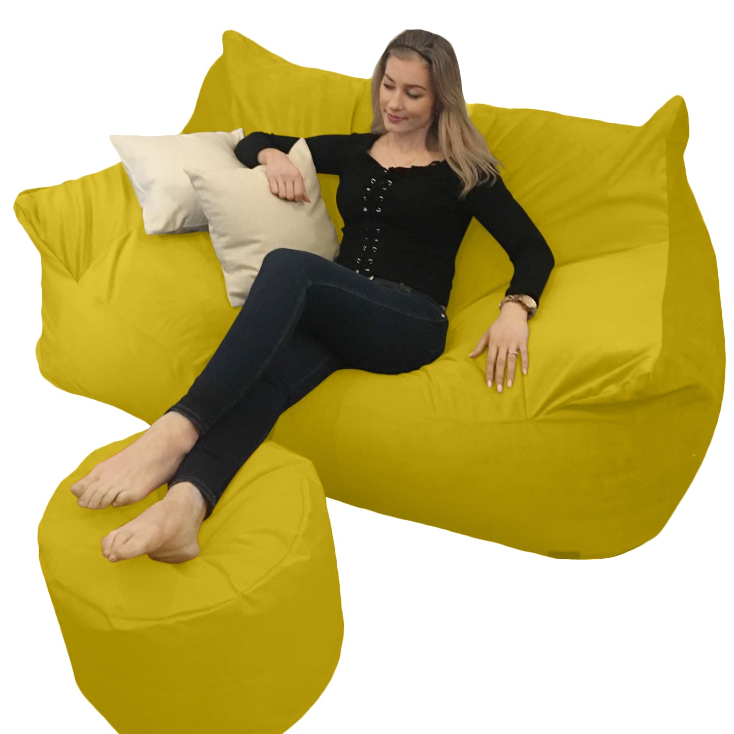 BEANBAG CANAPÉ DOUBLE, sans structure style #CA166