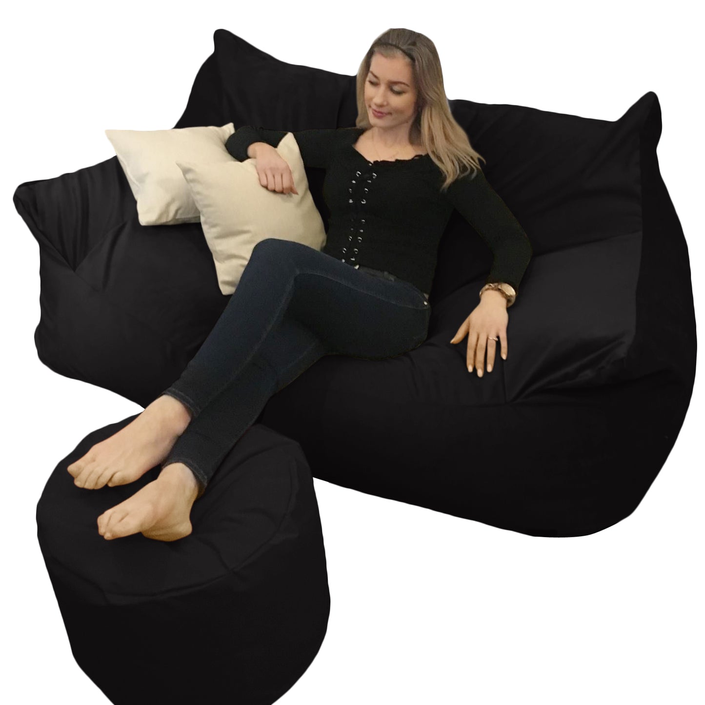 BEANBAG CANAPÉ DOUBLE, sans structure style #CA166
