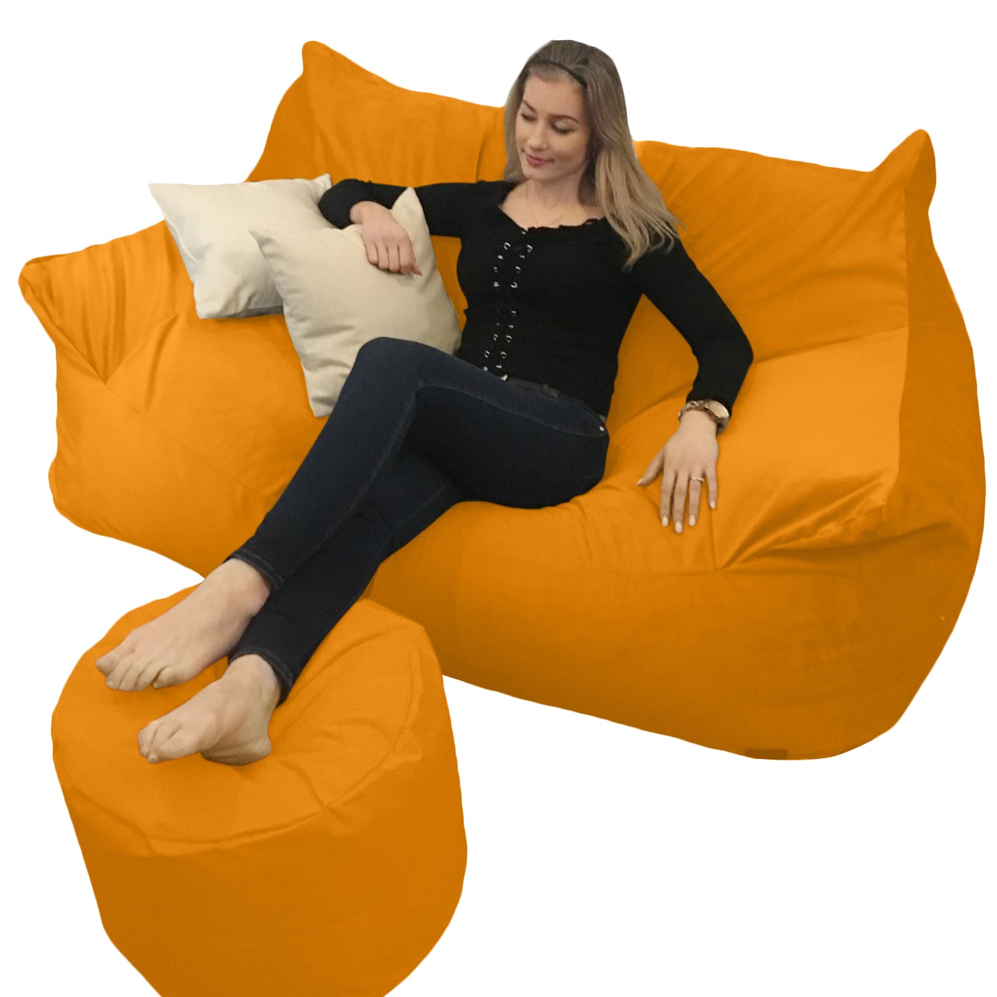 BEANBAG CANAPÉ DOUBLE, sans structure style #CA166