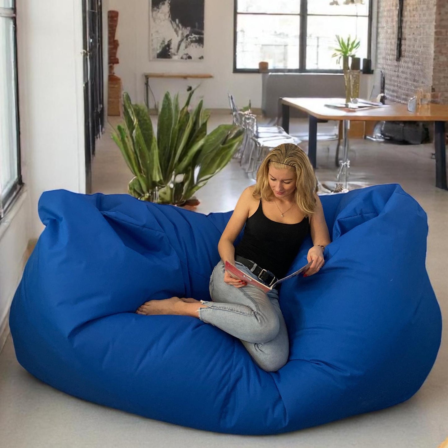 Beanbag for three Oval, XXXXL Multi-position Style CA446
