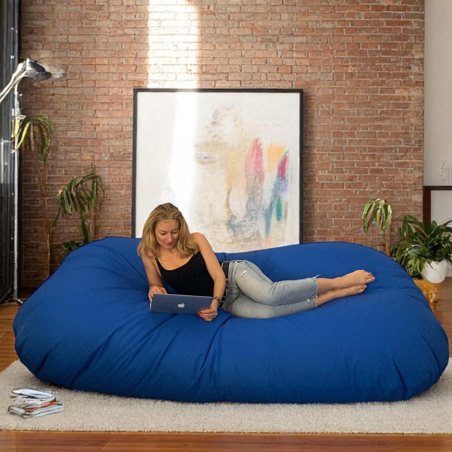 Beanbag for three Oval, XXXXL Multi-position Style CA446