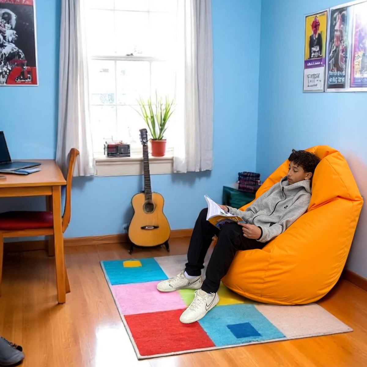 1 housse externe et 1 housse interne vide, REMPLISSAGE NON INCLUS* Nouveau! Beanbag Poire ergonomique style CA201H L