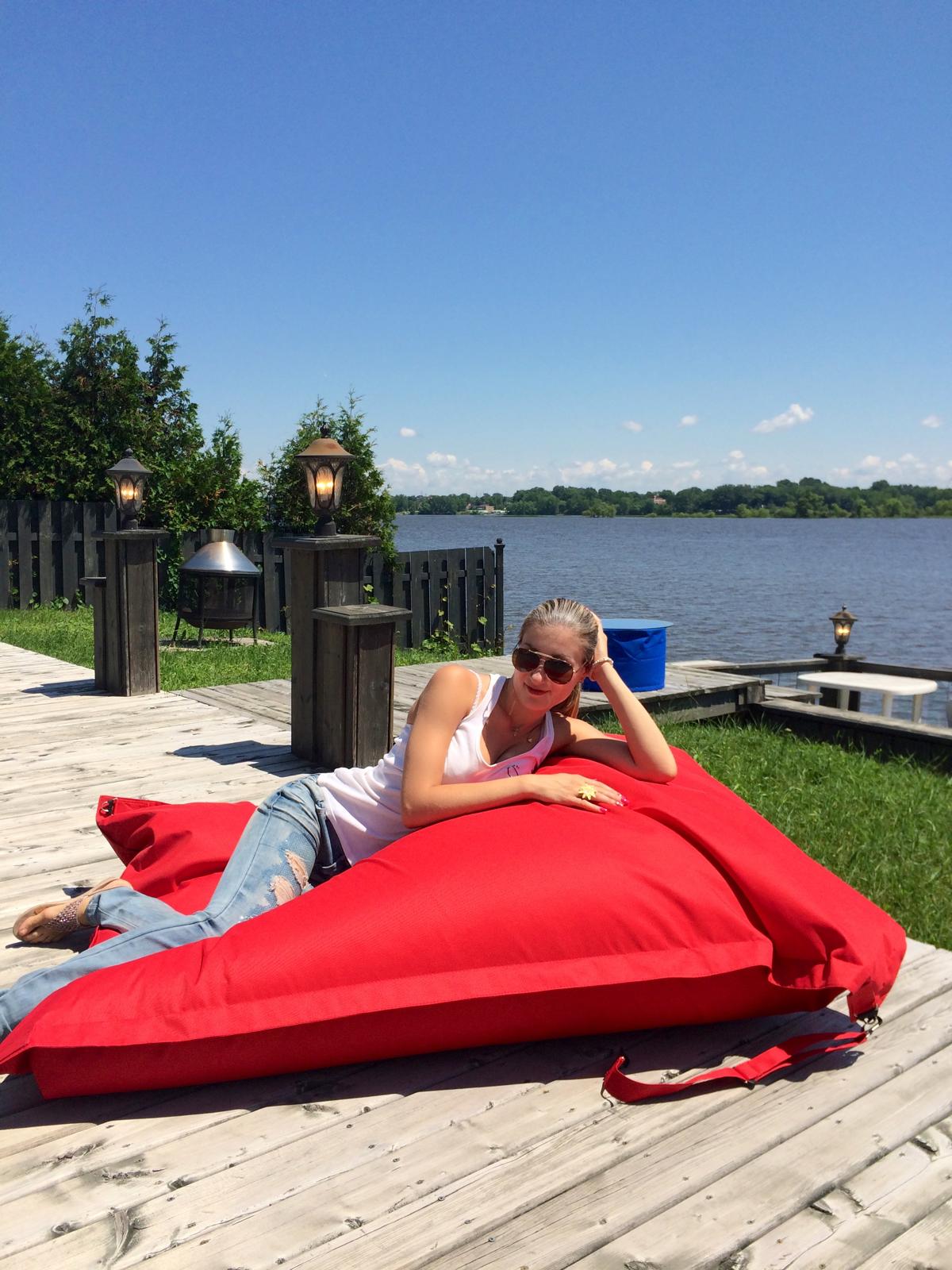 ULTRA EASY ADJUSTABLE BUCKLE UP BEANBAG, MULTI-POSITION. Style #CA888