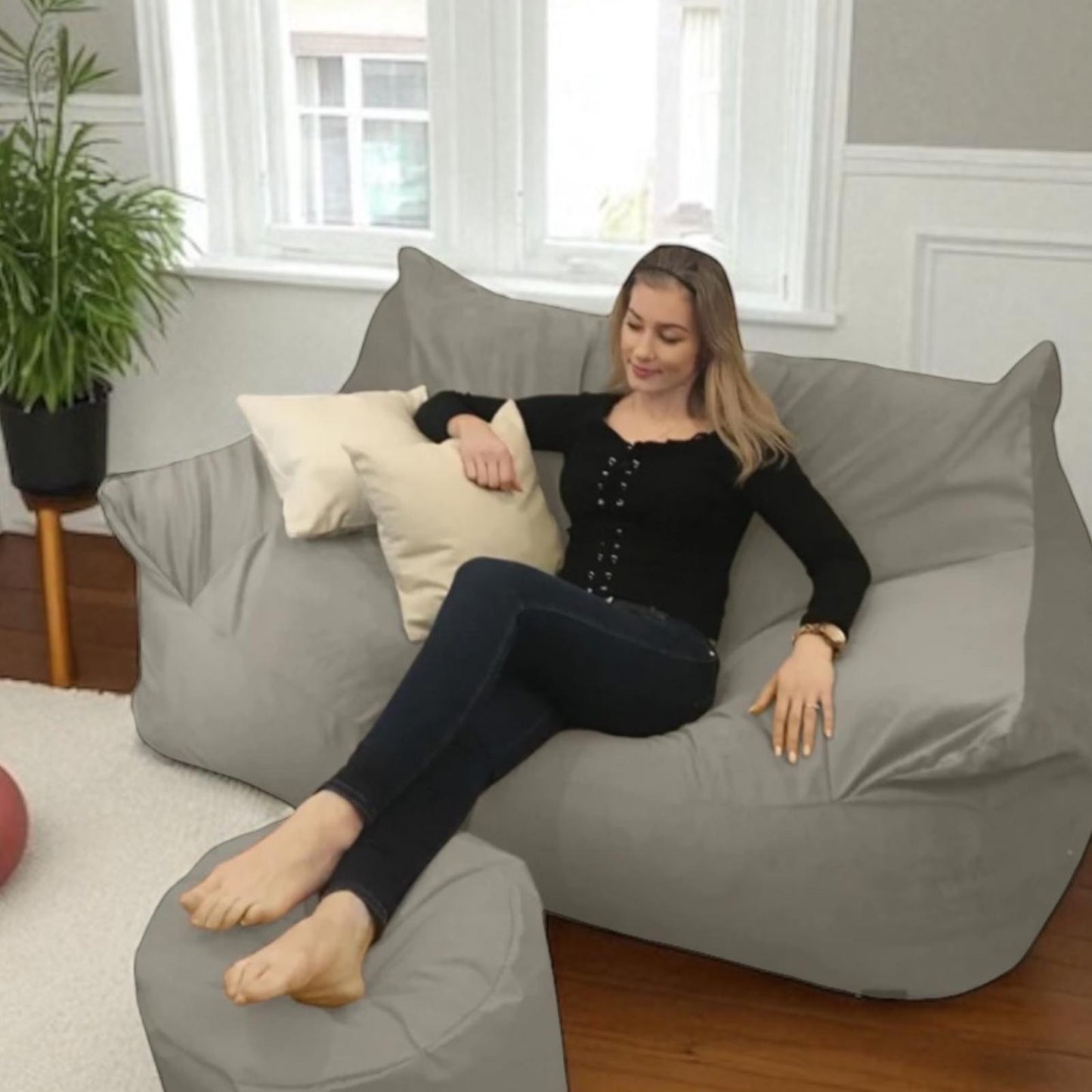 BEANBAG CANAPÉ DOUBLE, sans structure style #CA166
