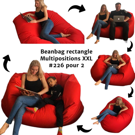 Beanbag for two Oval, XXL Multi-position style CA226