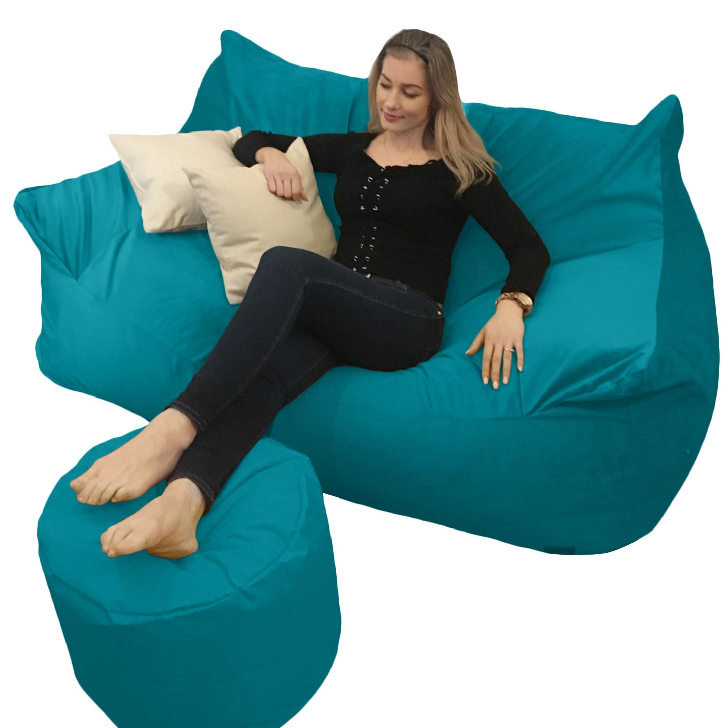 BEANBAG CANAPÉ DOUBLE, sans structure style #CA166