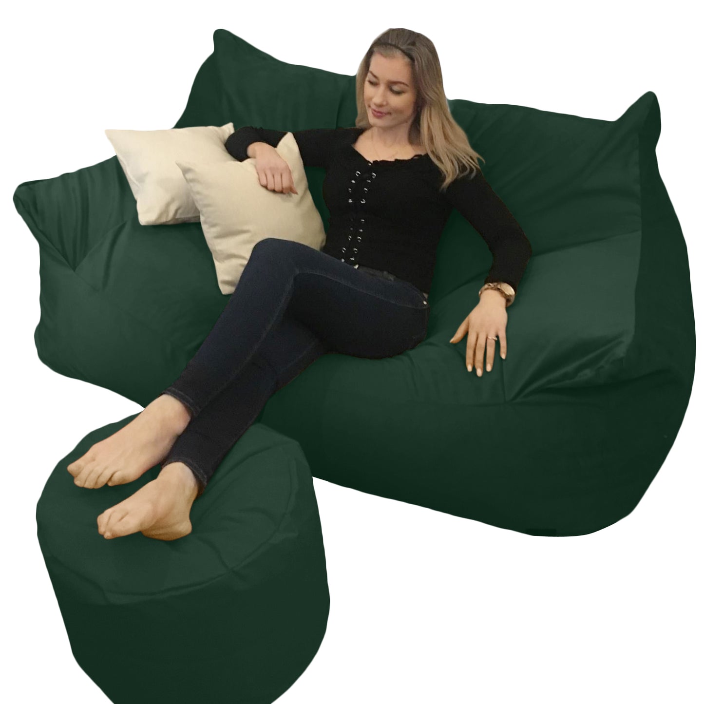 BEANBAG CANAPÉ DOUBLE, sans structure style #CA166