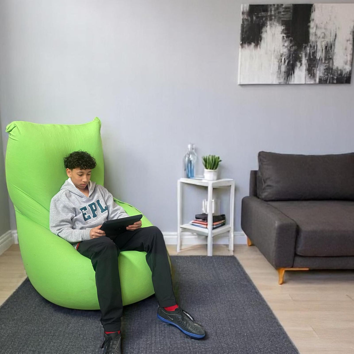 Nouveau! Beanbag STRECH , Multipositions, Adulte, Style CA777Y-Beanbag Montréal