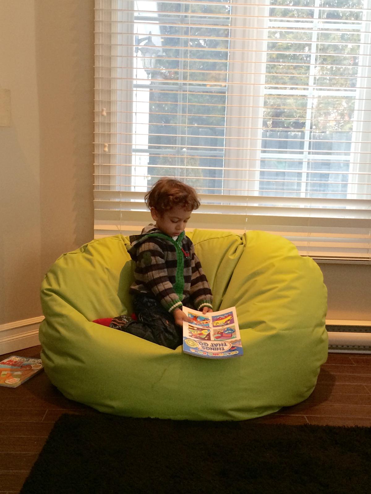 Bean bag, Pouf classique Adulte Ovale, Large Multipositions style CA117-Beanbag Montréal