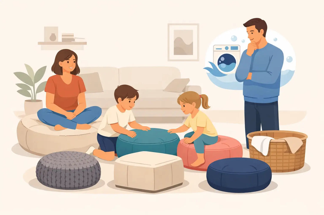 Pouf lavable pour famille - bien choisir
