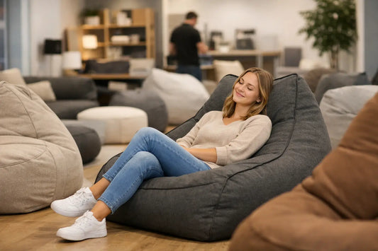 Test de beanbag ergonomique au Québec en magasin