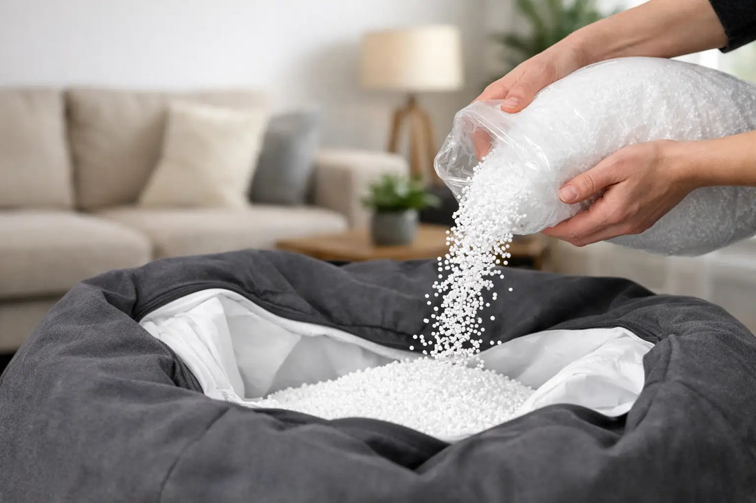 Refill beanbag au Québec pour un pouf confortable