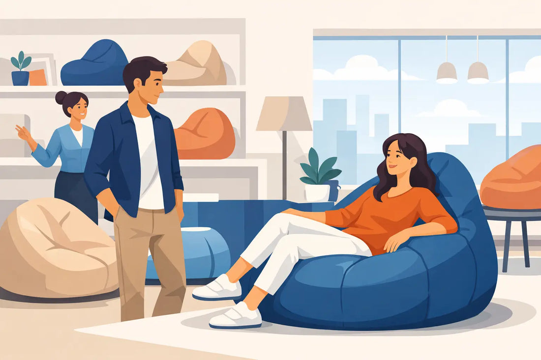 Acheter un beanbag en magasin, ça change tout