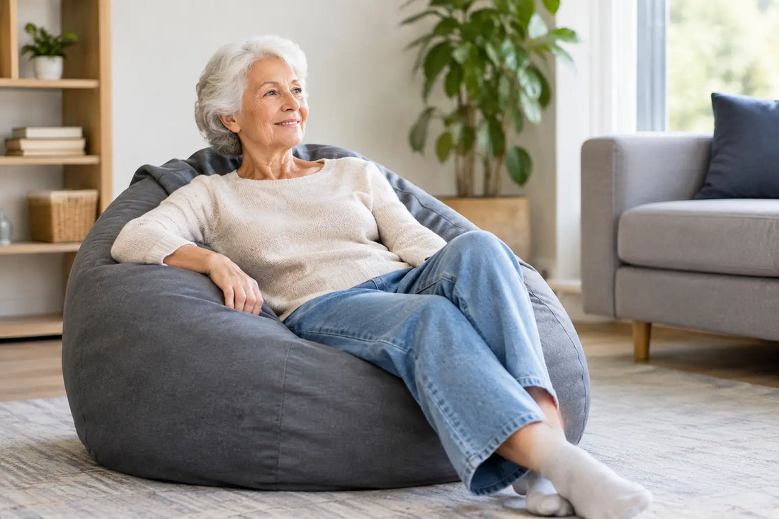 Un pouf convient-il aux seniors ? Nos repères