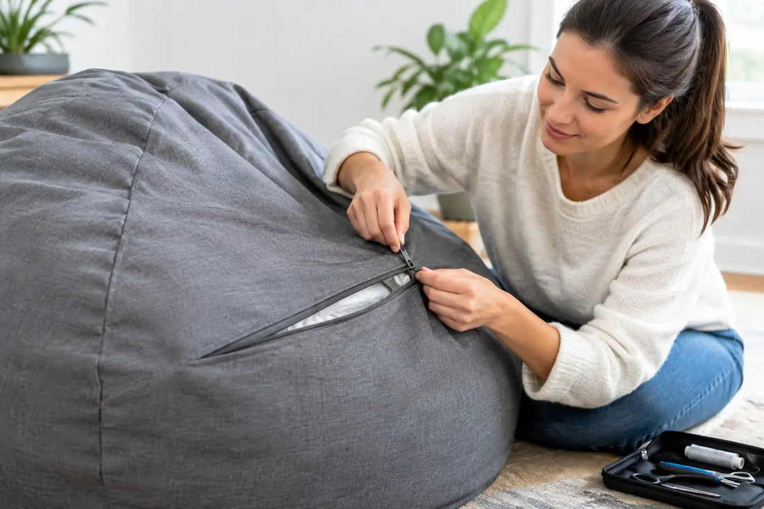 Réparer une fermeture de beanbag sans stress