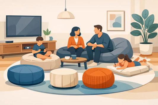 Les meilleurs poufs pour salle familiale