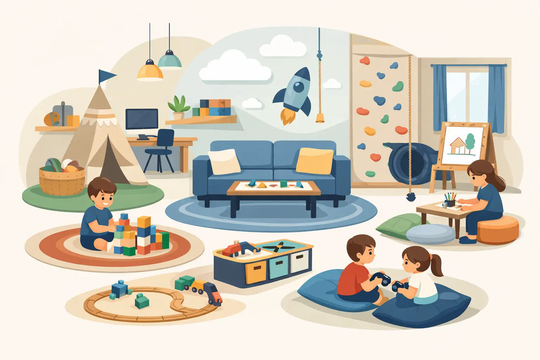 7 idées d’aménagement flexible pour salle de jeux