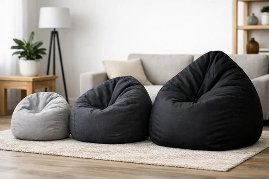 Guide des tailles de beanbags pour adultes