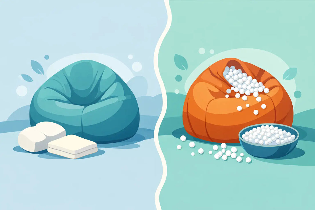Mousse ou billes de polystyrène pour un pouf ?