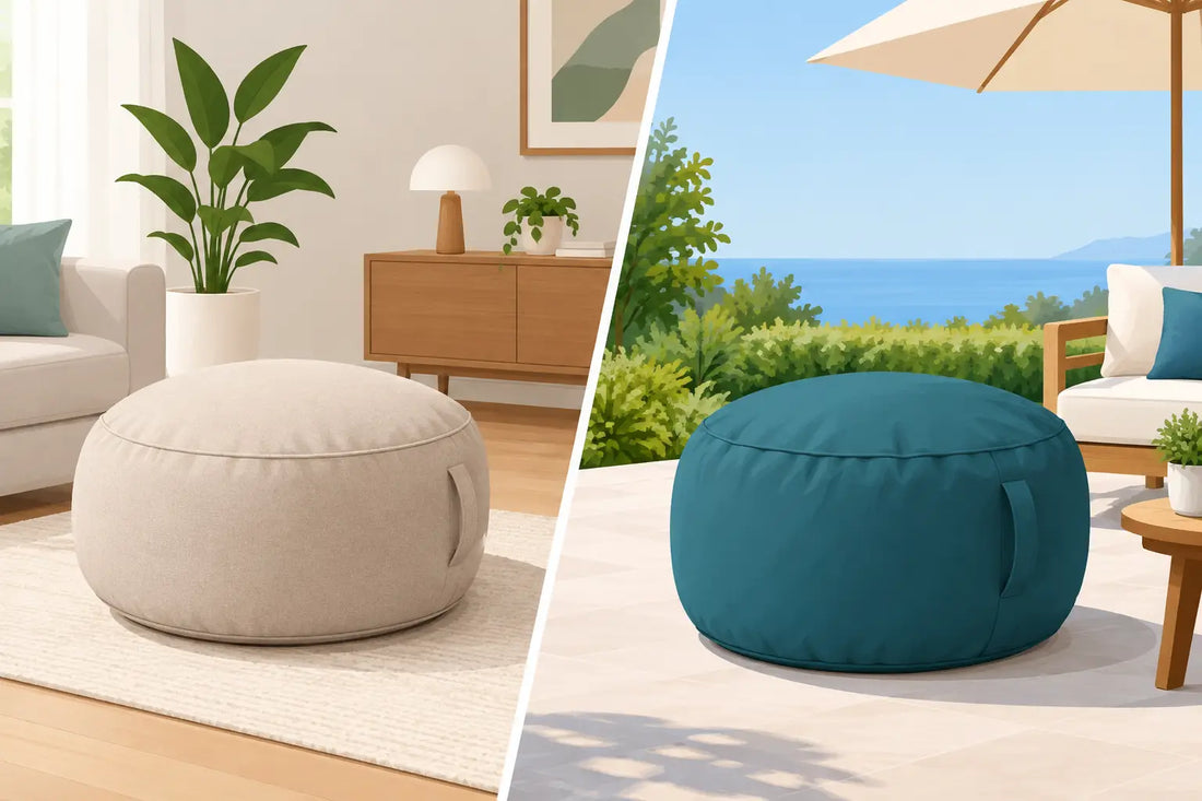 Pouf intérieur versus extérieur : lequel choisir ?