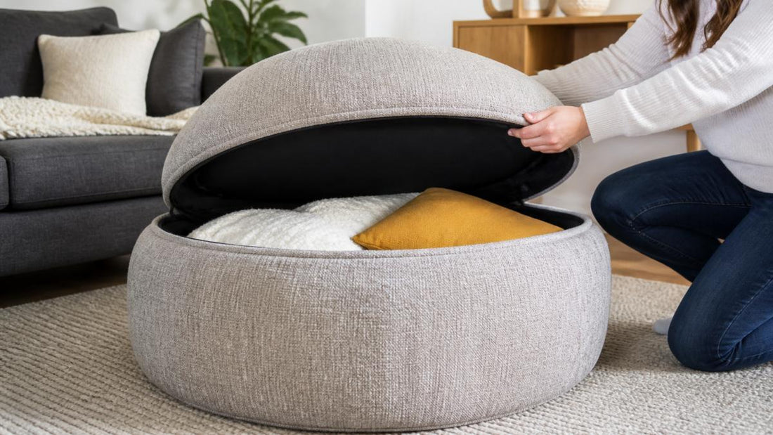 Meilleur pouf géant avec rangement intégré