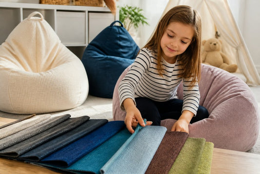 Meilleurs tissus résistants pour pouf enfant
