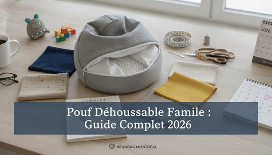Pouf déhoussable pour famille : Guide complet 2026