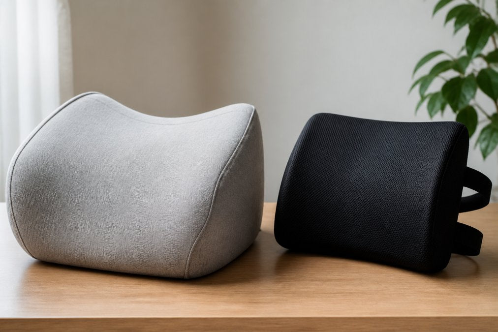 Pouf ergonomique vs coussin de soutien lombaire : le guide