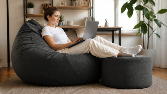Pouf géant ergonomique pour télétravail